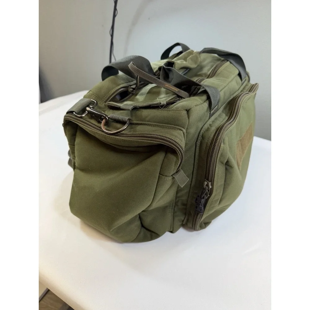 GPS Outdoors Green Tactical Gear Duffel Bag Ballistic Material Large